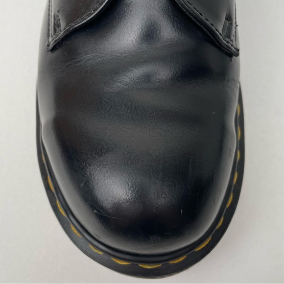 Vintage Dr. Martens 1925 MIE Black Leather Steel Toe Oxfords Shoes UK 5 - Picture 5 of 14